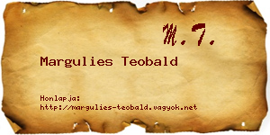 Margulies Teobald névjegykártya